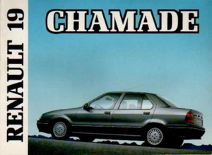RENAULT R 19 CHAMADE Betriebsanleitung 1990 Bedienungsanleitung Handbuch  BA - Picture 1 of 1