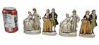 Figurines couples en porcelaine coloniale victorienne fabriquées au Japon occupé deux ensembles
