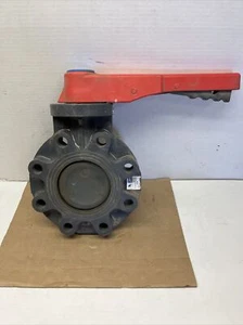 SPEARS 252311-040 (752311) BUTTERFLY VALVE W/ LEVER HANDLE DRY STEM 4" PVCI, NOS - Picture 1 of 11