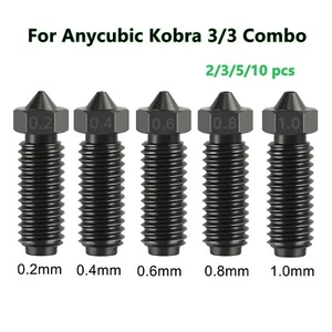 Nozzles For Anycubic Kobra 3 Hardened Steel Nozzle For K3 Kobra 3 Combo Nozzles - Picture 1 of 12