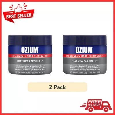 Gel de ozio 4,5 oz elimina olores y refresca el aire, ese olor a coche nuevo, 2 paquetes Foto 1 de 4