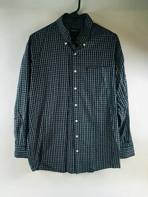 Camisa Nautica Calce Clásico Para Hombre Talla XL? Botón a cuadros verde negro gris Foto 1 de 4