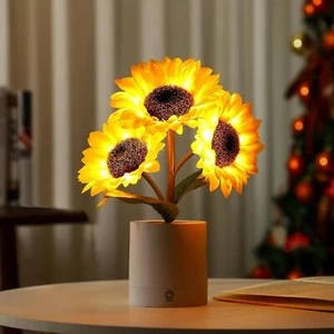 Sunflower LED Lamp for Women, Mother's Day Ideal for Bedroom Decor Sunflower Gif - Picture 1 of 6