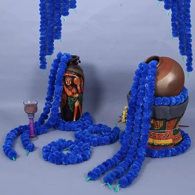 Artificial Marigold Flower Garlands, 40 String For Home Wedding Event Decoration - image 1 of 4