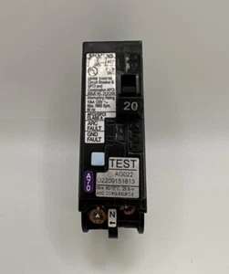 USED Siemens Q120DFN 20 Amp Dual AFCI/GFCI Plug On Neutral CIRCUIT BREAKER - Picture 1 of 2