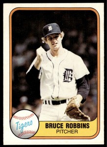 1981 Fleer Bruce Robbins Detroit Tigers #477