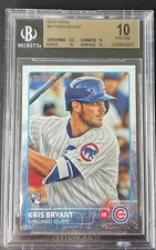 2015 TOPPS KRIS BRYANT ROOKIE CARD RC #616 BGS 10 PRISTINE CUBS