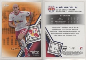 2018 Topps MLS Orange /25 Aurelien Collin #19