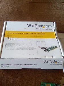 StarTech.com 2 Port PCI RS232 Serial Adapter Card With 16550 UART - Picture 1 of 4