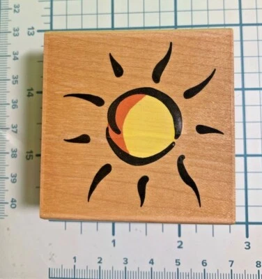 Mon Soleil - Sun - резиновый штамп Stampendous - Изображение 1 из 4