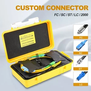 OTDR Test Extension Cord,500m SM OTDR Launch Cable Box,Fiber Rings Can Customize - Photo 1/22