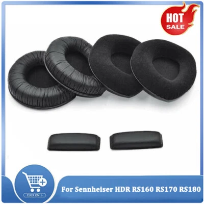 2 pezzi cuscinetti auricolari cuscino per cuffie Sennheiser HDR RS160 RS170 RS180 ricambio
