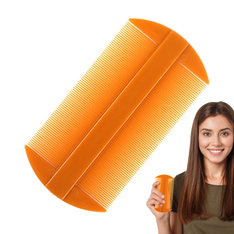 Fine Tooth Comb Double side Lice Nit Comb Hair Itchy Children Adult Pet *2 - image 1 of 4