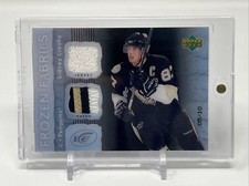 Sidney Crosby 2007-08 Upper Deck Ice Frozen Fabrics BLACK SSP Jersey Parch 5/10!