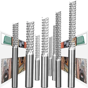 Corn End Mill Milling Cutter Bit Carbide 3.175mm 4/6mm Shank PCB CNC PCP Cutting - Picture 1 of 24