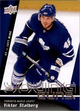 2009-10 Upper Deck Maple Leafs Hockey Card #208 Viktor Stalberg YG Rookie