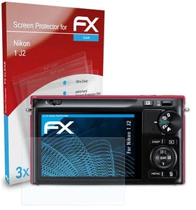 atFoliX 3x Screen Protection Film for Nikon 1 J2 Screen Protector clear - Picture 1 of 8