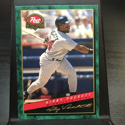 KIRBY PUCKETT 1994 Post Baseball Card # 4 of 30 Minnesota Twins ~ Hall of Fame - Image 1 of 2