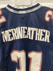 New England Patriots #31 Meriweather (stitched) jersey NFL Reebok L Authentic XL - Picture 1 of 11