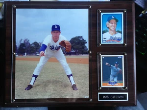Don Sutton Wood Plaque 12" x 15" Great gift for Dodger Fan - Picture 1 of 4