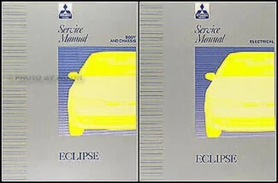 1992 Solo Mitsubishi Eclissi Negozio Manuale 2 Volume Set Riparazione Libri OEM - Immagine 1 di 3