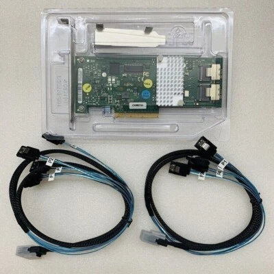 Fujitsu D2607 9211-8I FW:P20 IT Mode ZFS FreeNAS unRAID+8087 to 4x SATA Cable - Bild 1 von 4