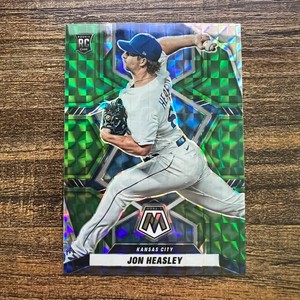 2022 Panini Mosaic Jon Heasley Rookie Green Prizm #225 Los Angeles Dodgers RC