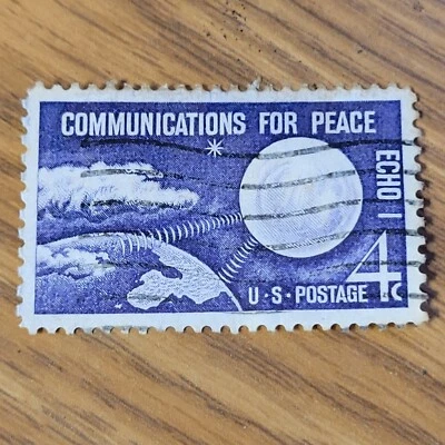 Scott # 1173 Communications For Peace 1960 Echo I U.S. Postage 4 Cent Canceled - Image 1 of 2