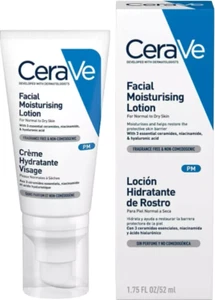 CeraVe PM Daily Facial Moisturiser Lotion for Normal to Dry Skin 52ml UK Stock - Picture 1 of 11
