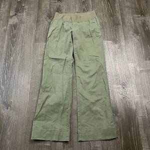 GAP Umstandshose olivgrün Pull On gerades Bein Gummibund Größe 2 Reg - Bild 1 von 5