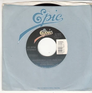 GLORIA ESTEFAN - HEAVEN'S WHAT I FEEL - ORIGINAL EPIC RECORDS 45 - GREAT SHAPE - Picture 1 of 2