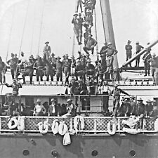 1898-THE YUCATAN-Ship Carrying Famous Roosevelt ROUGH RIDERS to Cuba-PHOTO