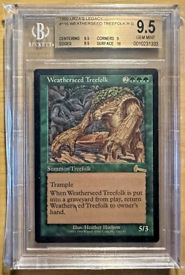 MTG ~ Magic The Gathering ~ Weatherseed Treefolk ~ BGS 9.5 ~ Urza’s Legacy - Image 1 of 2