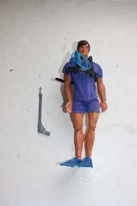 BIG JIM MATTEL ACTION FIGURE " BLUE SKIN DIVING SET " NICE FIGURE - Picture 1 of 6