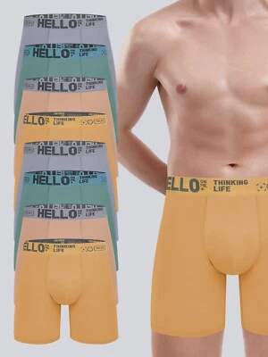 8 pack Men's boxing comfortable boxers to give her husband a holiday giftS-XXXXL - Image 1 of 4