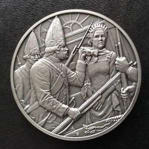 1977 Franklin Mint Mary Clap Wooster Gedenkmedaille Zinn A5407 - Bild 1 von 5