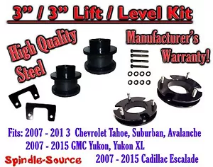 3" FULL LIFT KIT FOR 2007 - 2015 Chevrolet Tahoe GMC Yukon 1500 SUV Chevy XL - Picture 1 of 1