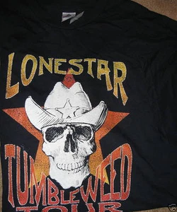 NEW 4XL black t-shirt LONESTAR TUMBLEWEED TOUR skull tshirt tee 4xlarge - Picture 1 of 1