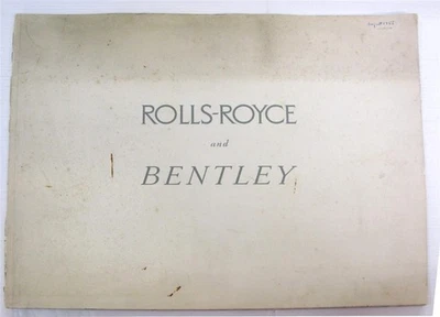 ROLLS ROYCE Silver Cloud BENTLEY S Car Sales Brochure LF 1955 - Image 1 of 4