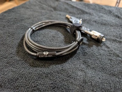 HP PC Computadora Notebook Laptop Proyector Seguridad Llave Cable Bloqueo Foto 1 de 3