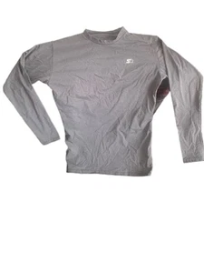Pre Owned Women's Starter Dri Star Long  Sleeve Tee Lg Gray Activewear - Picture 1 of 8