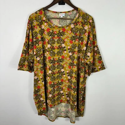 Túnica LuLaRoe Irma 2XL Talla Grande Boho Cachemira Floral Gran Tamaño Festival Top Foto 1 de 4