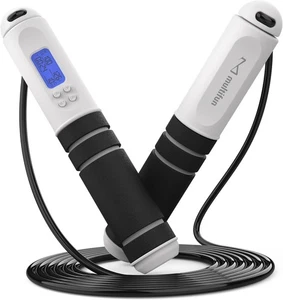 Cuerda para saltar cuerda con contador de calorías ajustable digital - Imagen 1 de 6