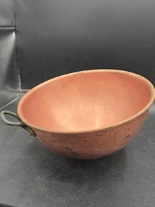 Williams Sonoma Copper Bowl Whisking Mixing Beating France Large 12.5" 8 Quart - Picture 1 of 8