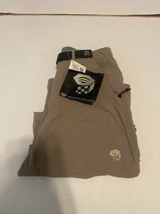 Mountain Hardwear Convertible Pants Mens Small Short Nylon Belted Hiking NWT - Picture 1 of 11