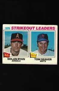 1977 Topps Baseball Strikeout Leaders #6 *RYAN, SEAVER* low grade - Picture 1 of 2