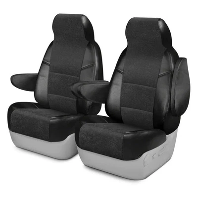 For Cadillac Escalade ESV 15-20 Ultisuede 2nd Row Black Custom Seat Covers Foto 1 de 4