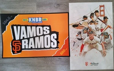 SF GIANTS 2025 Fan Schedule CHEER CARD SGA Ramos Home Opener Lot 2 - Image 1 of 2
