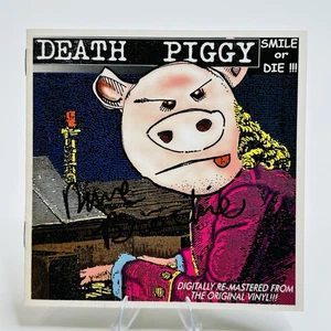Death Piggy SIGNED DAVE Brockie Smile Or Die! CD Booklet Only GWAR Autograph - Picture 1 of 5