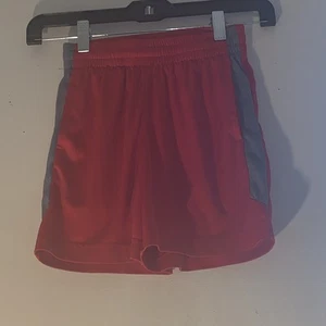 Tek Gear Dry Tek Red Shorts Boy’s Size S(8) Athliesure Atheltic Running Workout - Picture 1 of 5
